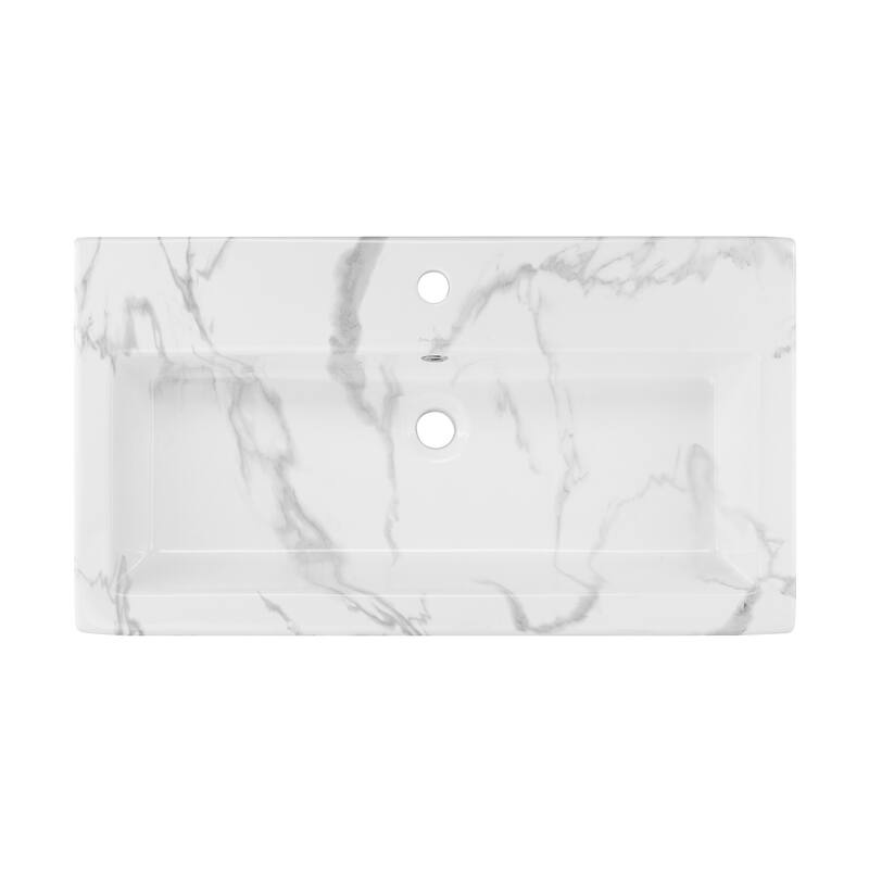 Swiss Madison Voltaire Wide Rectangle Vessel Sink