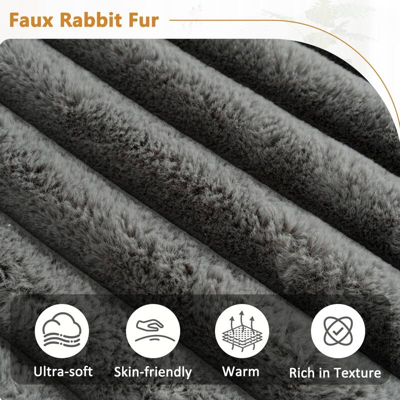 110" Cloud Sectional Sofa Free-Combined Faux Upholstered Modular Couch with Pillows for Living Room