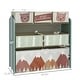 preview thumbnail 5 of 6, Qaba Toy Organizer with 6 Storage Bins, Kids Storage Unit for Bedroom, Kids Room, 25" x 12" x 26", Green
