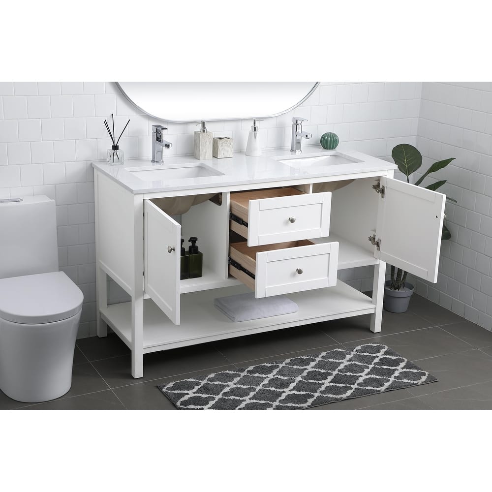 Legacy 54 - 60 Inch Double Bathroom Vanity