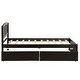 preview thumbnail 5 of 9, Twin Size Platform Bed with Two Drawers and Solid Pine Wood Construction