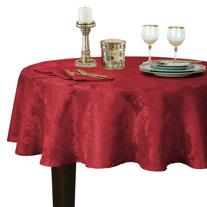 Elrene Barcelona Damask Elegant Fabric Tablecloth