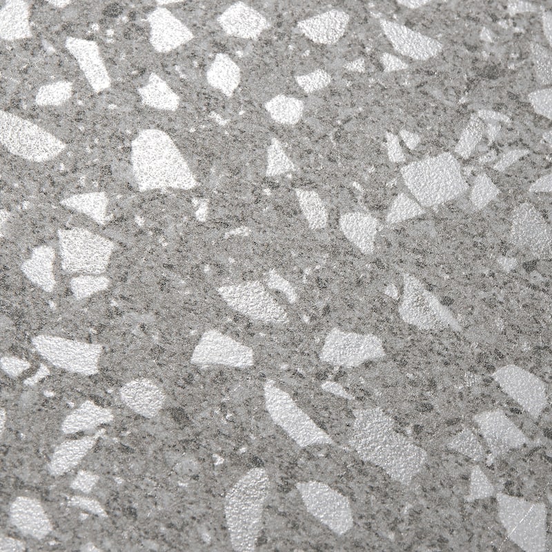 Merola Tile Venice Hex XT Silver 8-5/8" x 9-7/8" Porcelain Floor and Wall Tile