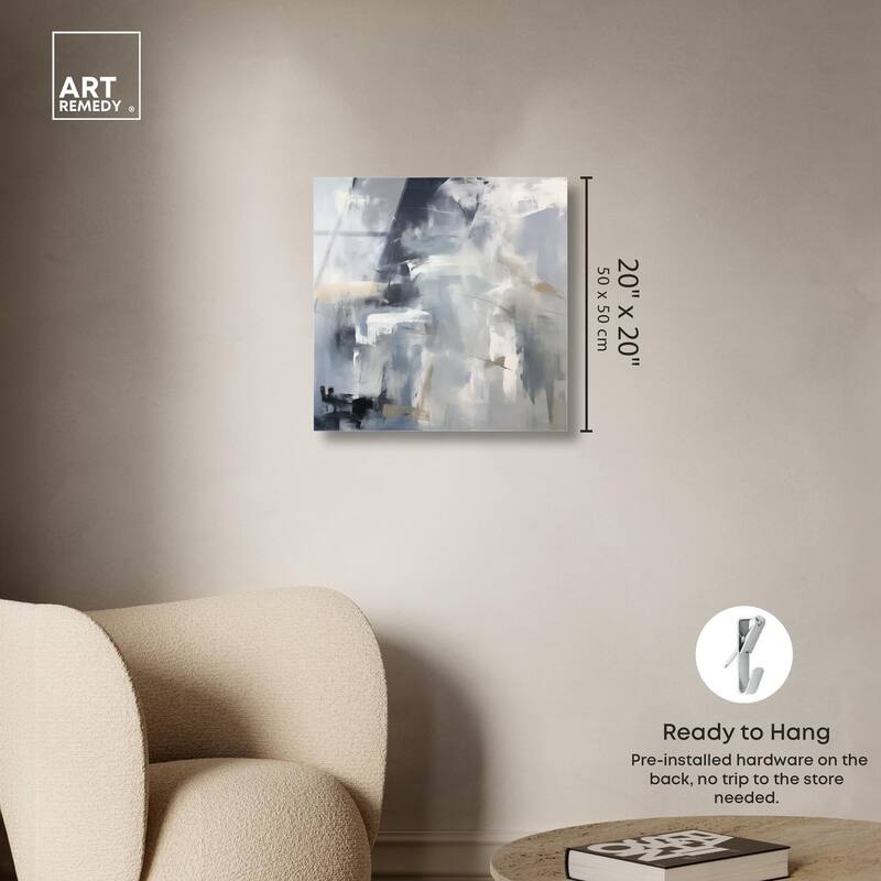 Contemplative Blues II Acrylic by Art Remedy, Ready to Hang