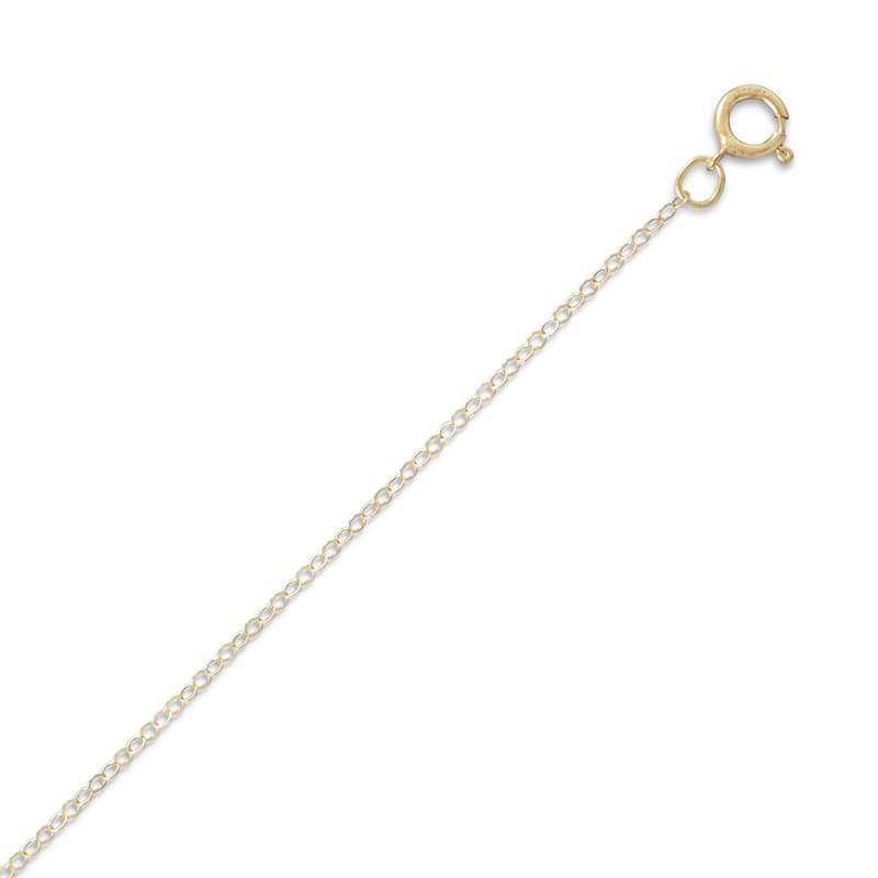 Curata 14K Gold 18" Woven Claddagh Celtic Cross Pendant Necklace