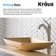 preview thumbnail 26 of 35, Kraus Glass Vessel Sink, Bathroom Faucet, Mounting Ring
