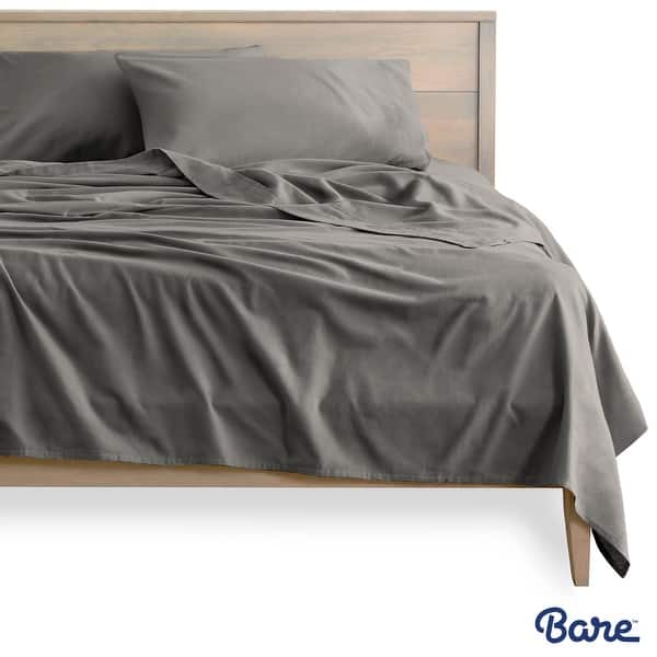 TC Fitted Sheet All Size /& Deep Pocket Dark Grey Solid 100 Percent Cotton High