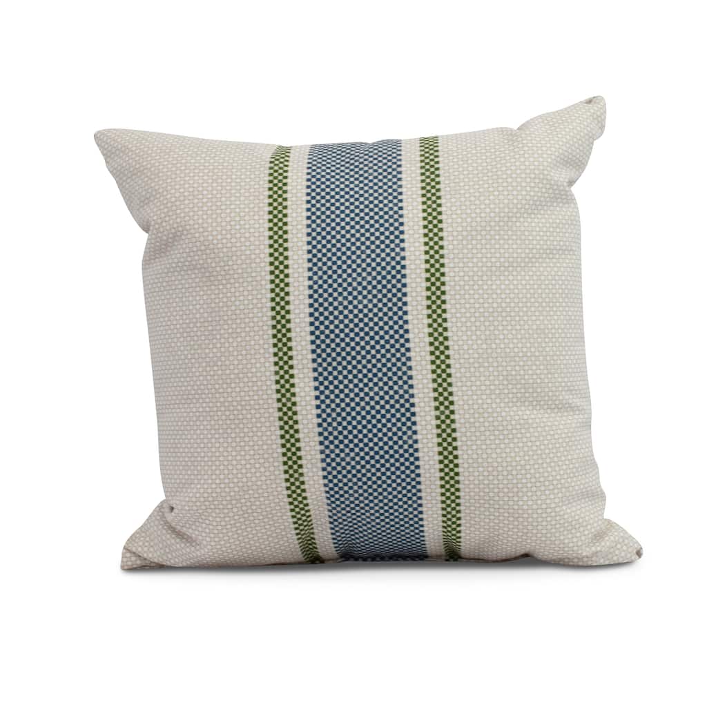 18 x 18 inch Grain Sack Outdoor Pillow