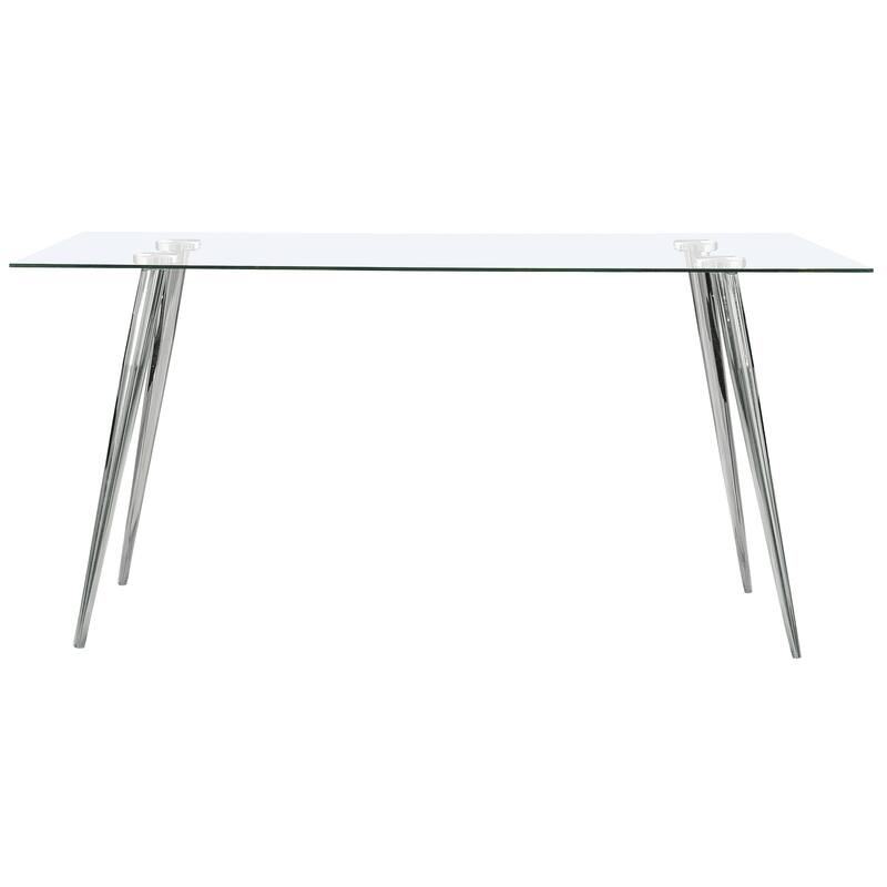 Gilman Rectangular 64-inch Glass Top Dining Table