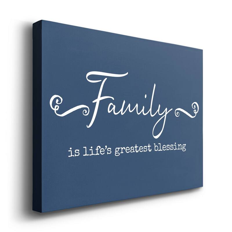 Family Greatest Blessing Premium Gallery Wrapped Canvas - Ready to Hang