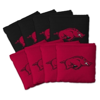 Arkansas Razorbacks NCAA Dual Sided Pro Stop & Slide Cornhole Bags