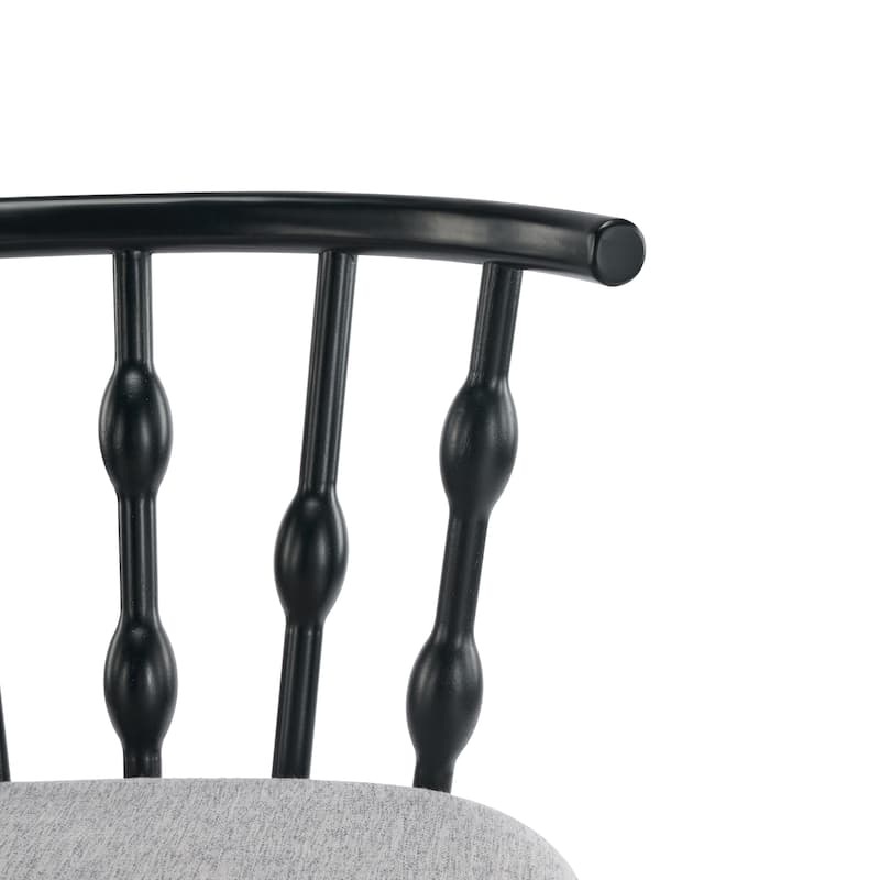 Christopher Knight Home - Leontius Bar Stool with Rubberwood Frame and Hourglass Backrest(Set of 2)