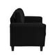preview thumbnail 5 of 4, Modern Loveseat with Strong Wood Frame for Small Living Space,Black