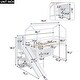 preview thumbnail 13 of 16, Wood House Loft Bed with Slide,Storage Shelves,Climbing Ramp and Light