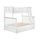 preview thumbnail 5 of 7, AFI Columbia Twin over Full Size Bunk Bed with Bed Drawers and Charging Station in White