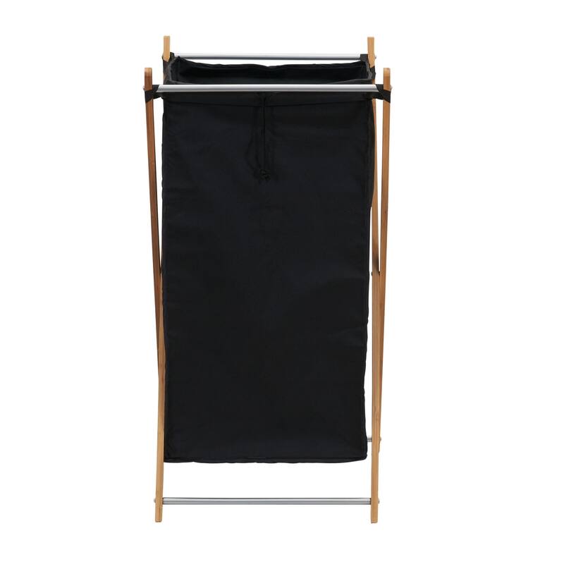 Household Essentials X-Frame Bamboo Hamper
