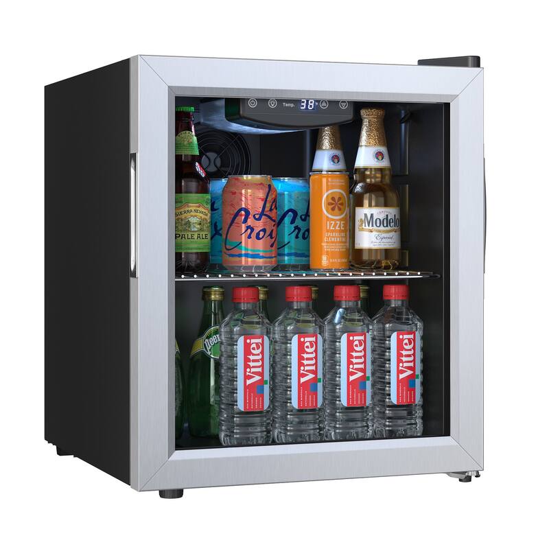 EdgeStar 18 Inch Wide 52 Can Capacity Extreme Cool Beverage Center - Stainless Steel