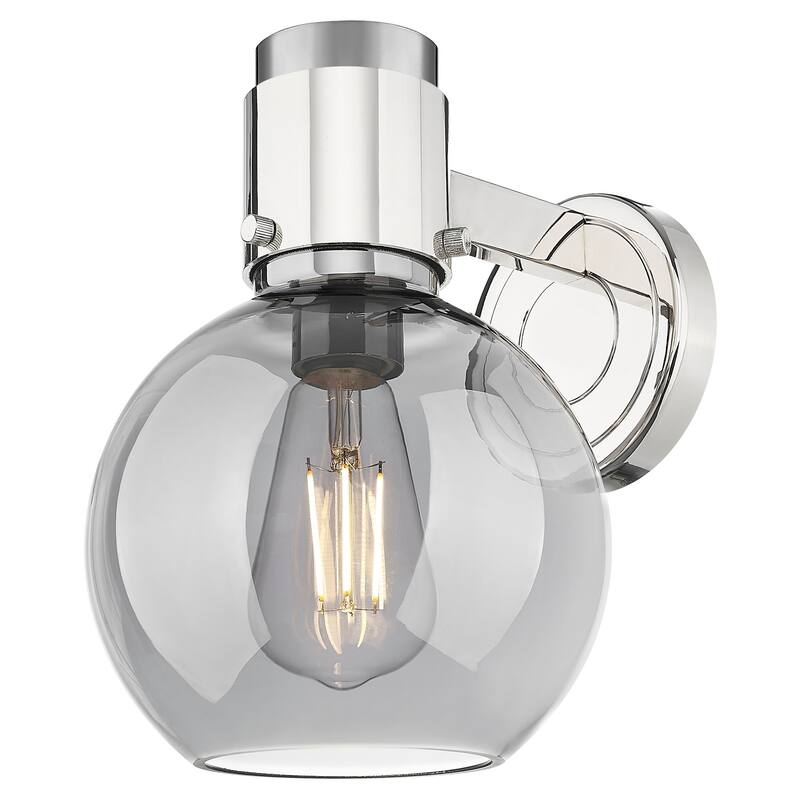 Innovations Lighting 464-1W-G464B-7SM Lawton Sphere 9" Tall Bathroom - Polished Nickel