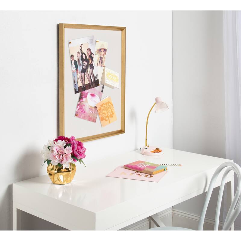 Kate and Laurel Calter Framed Linen Fabric Pinboard