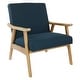 preview thumbnail 1 of 77, Weldon Mid-Century Fabric Upholstered Chair Blue