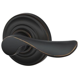 Schlage Champagne Right Handed Non-Turning One-Sided Dummy Door Lever