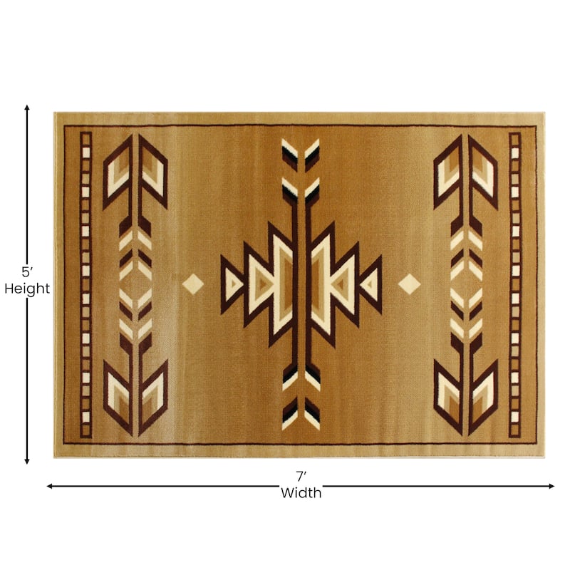 Multipurpose Southwestern Style Patterned Indoor Area Rug