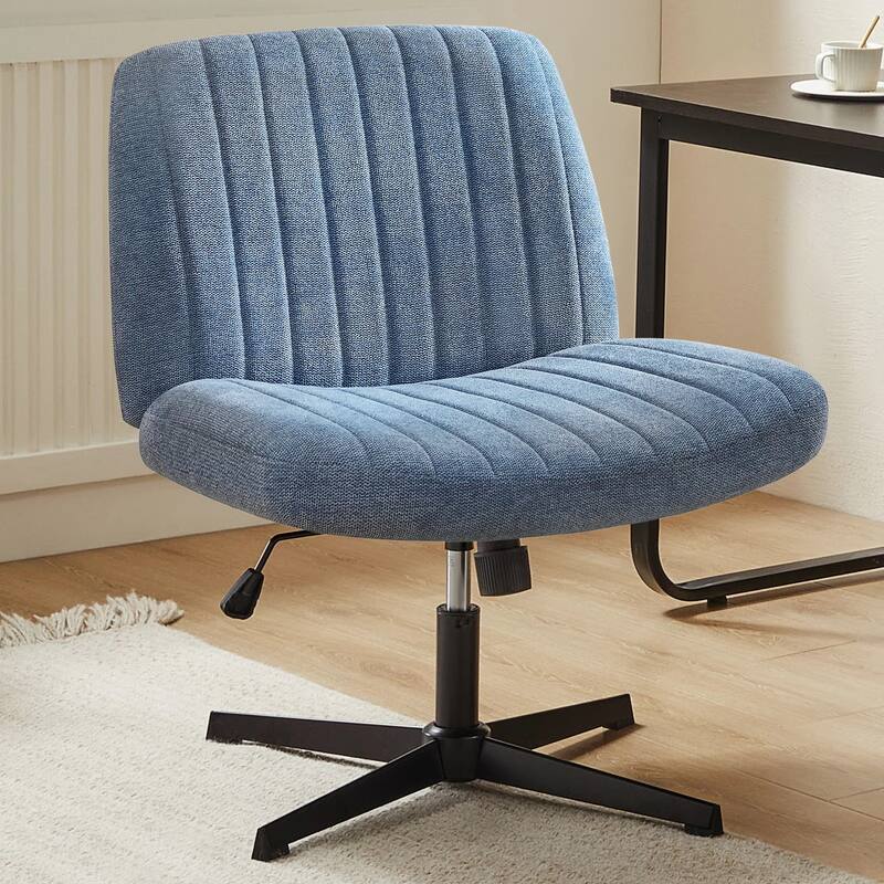 Office Chair, Ergonomic Desk Chair, High Back Mesh Task Chairs for Home Office for Adult Working Study - Fabric Blue