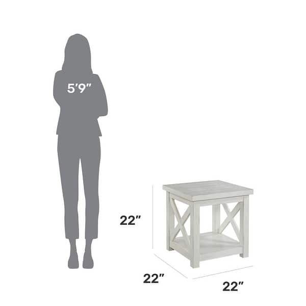 Seaside Lodge OffWhite End Table On Sale Bed Bath & Beyond 15208789
