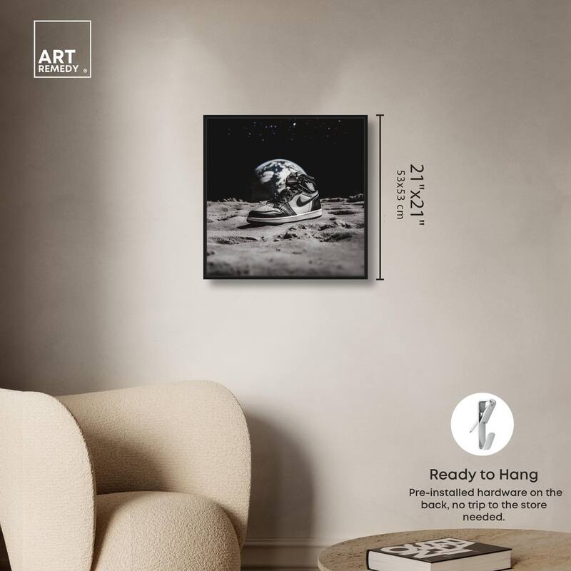 Moon Kicks Canvas by Art Remedy