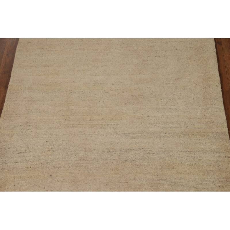 Modern Gabbeh Oriental Runner Rug Handmade Wool Carpet - 3'3"x 6'6"