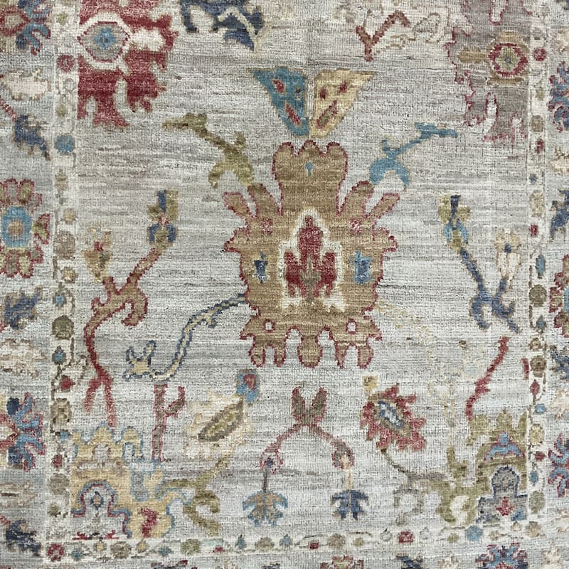 HERAT ORIENTAL Handmade Vegetable Dye Oushak Wool Rug - 3'5" x 5'10"