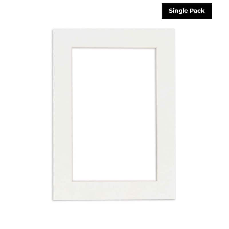 8x12 Mat for 12x16 Frame Precut Mat Board AcidFree Textured White
