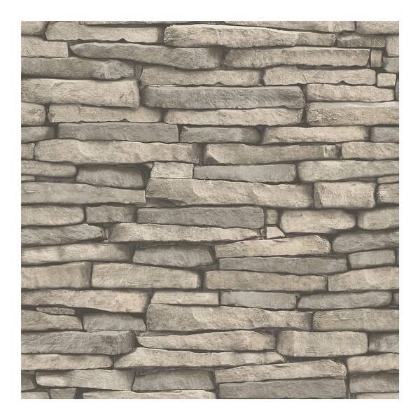 Hickory Creek Stone Peel Stick Wallpaper 198in X 20 5in X 0 025in Overstock 33074460 Birwall cutral faux brick stone wallpaper wall mural 3d kitchen living home decoration both modern and natural, this faux slate wallpaper is perfect for a stone statement wall. hickory creek stone peel stick wallpaper 198in x 20 5in x 0 025in