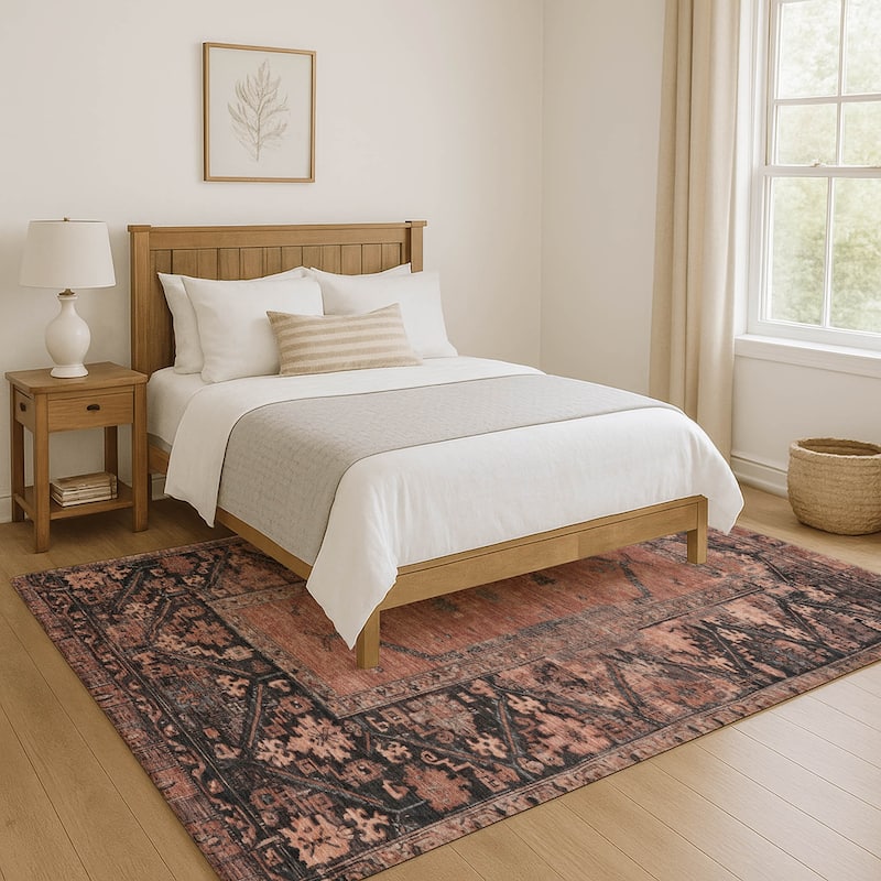 Premium Washable Super Soft Traditional Global Mayfield Rug