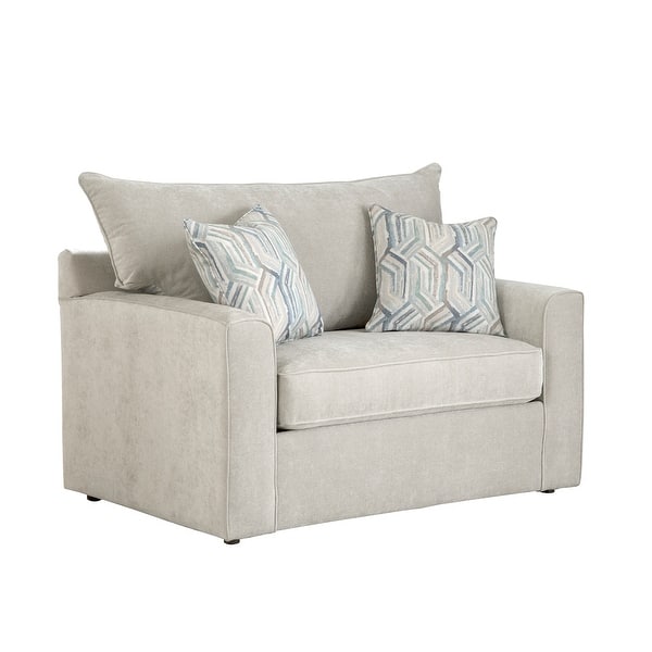 Capri Grey Sofa Bed With Gel Memory Foam Mattress Overstock 31286328