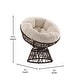 preview thumbnail 15 of 30, Papasan Swivel Patio Lounge Chair