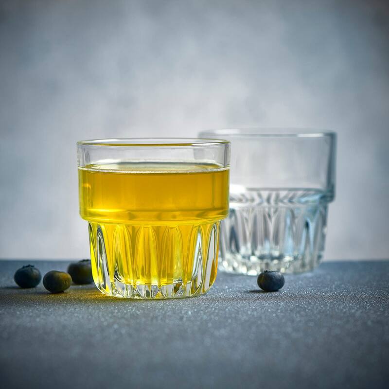 Libbey Everest Stackable 12 Piece Mixed Glass Drinkware Set - Set of 12