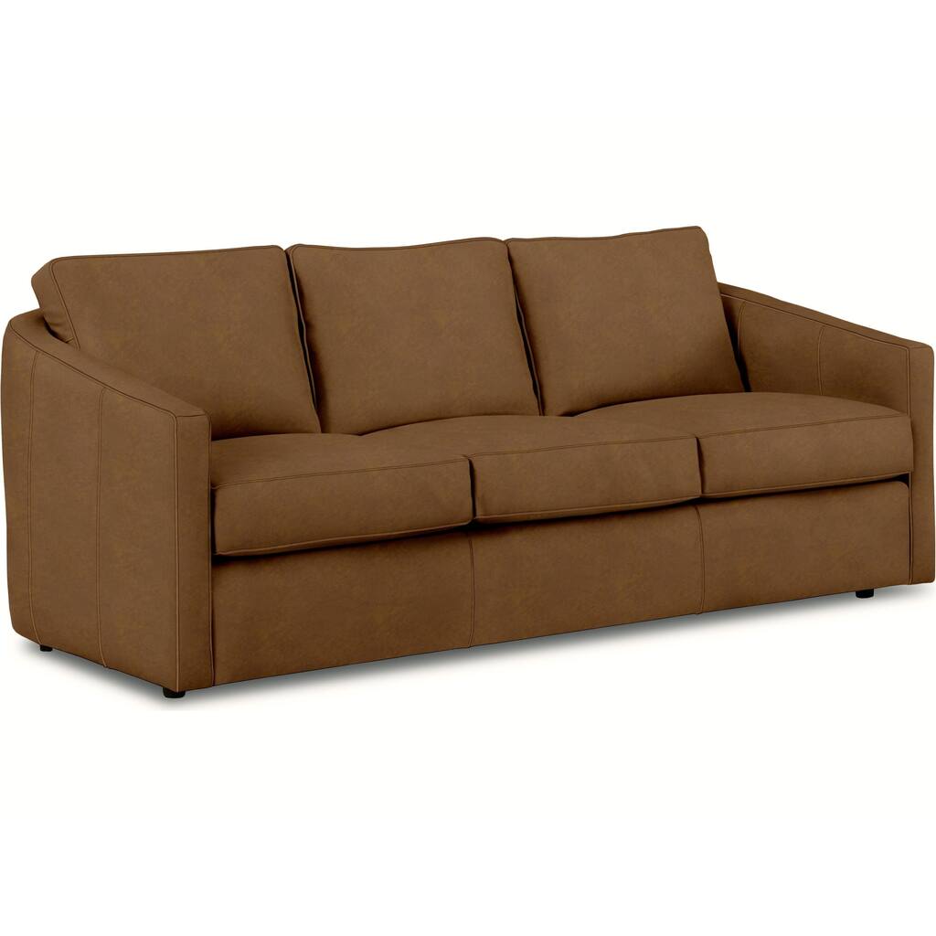 Podrick 84" Wide Genuine Leather Sofa