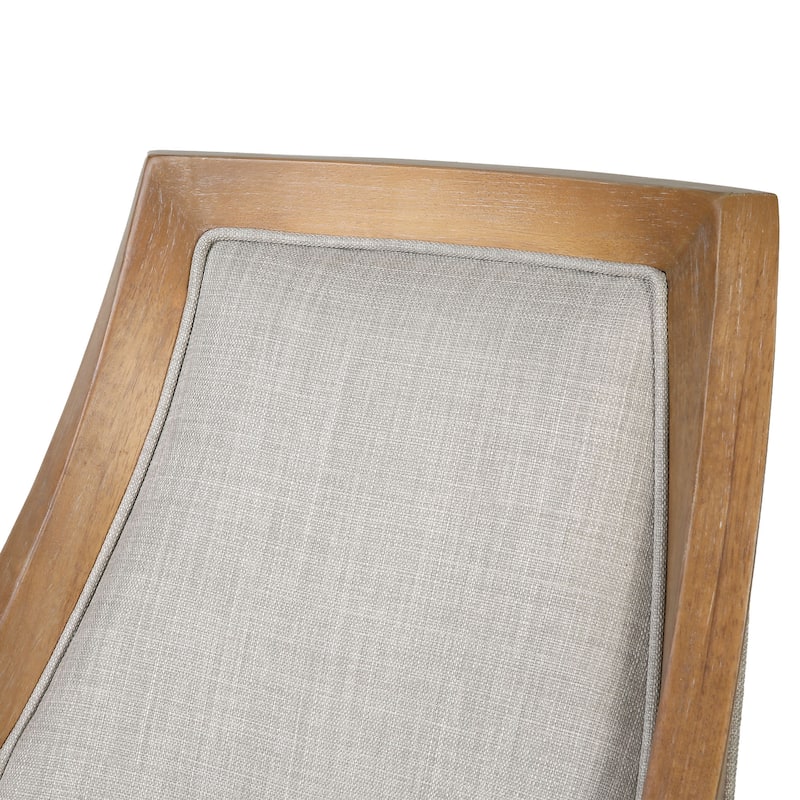Ellis Bar Stool with Solid Wood Frame and Upholstered Seat and Back