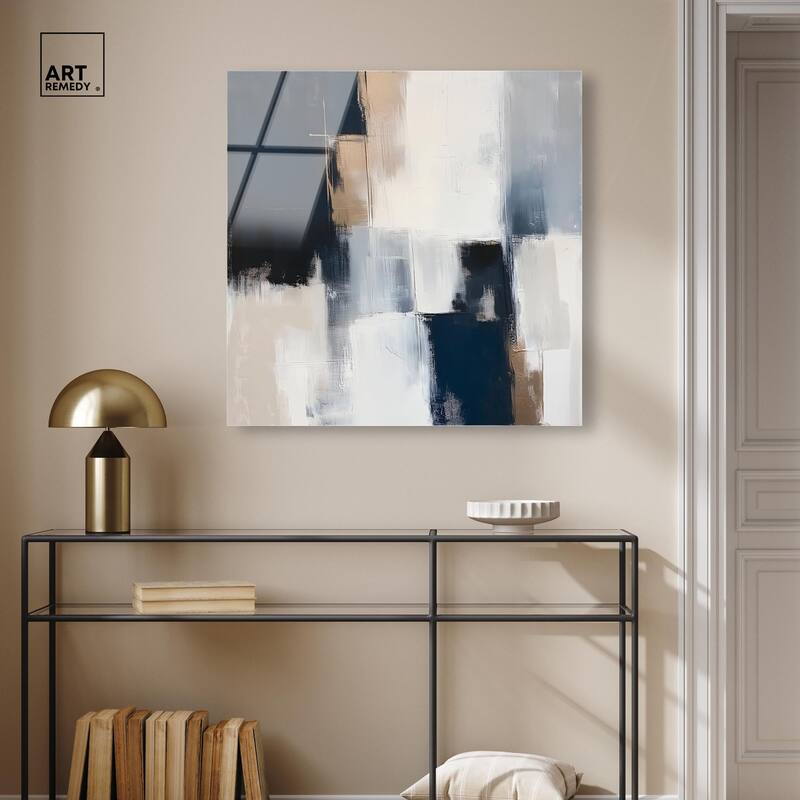 Blue Mood Depth II Acrylic by Art Remedy, Ready to Hang
