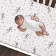 preview thumbnail 2 of 3, Lambs & Ivy Disney Baby Moonlight Mickey Mouse Fitted Crib Sheet - White