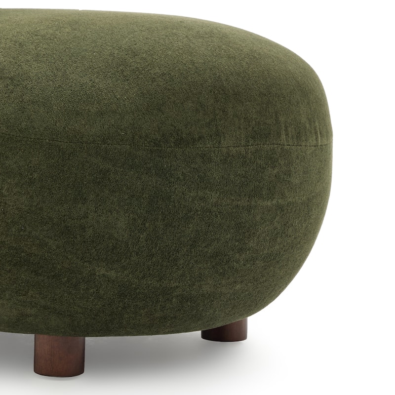 Christopher Knight Home - Modern Velvet Solid Wood Accent Chair with Sculptural Design