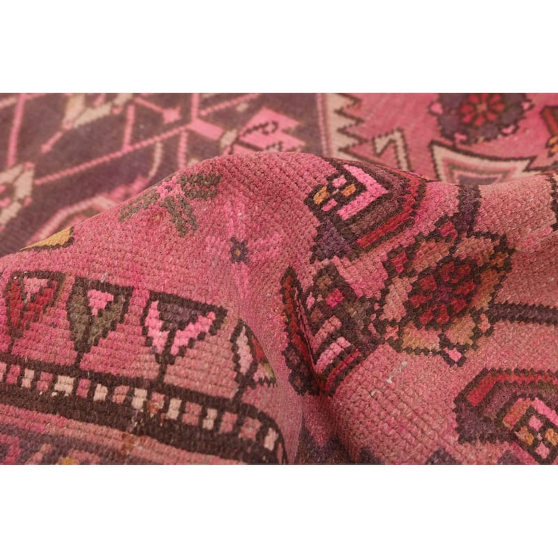 ECARPETGALLERY Hand-knotted Color Transition Pink Wool Rug - 3'4 x 5'9