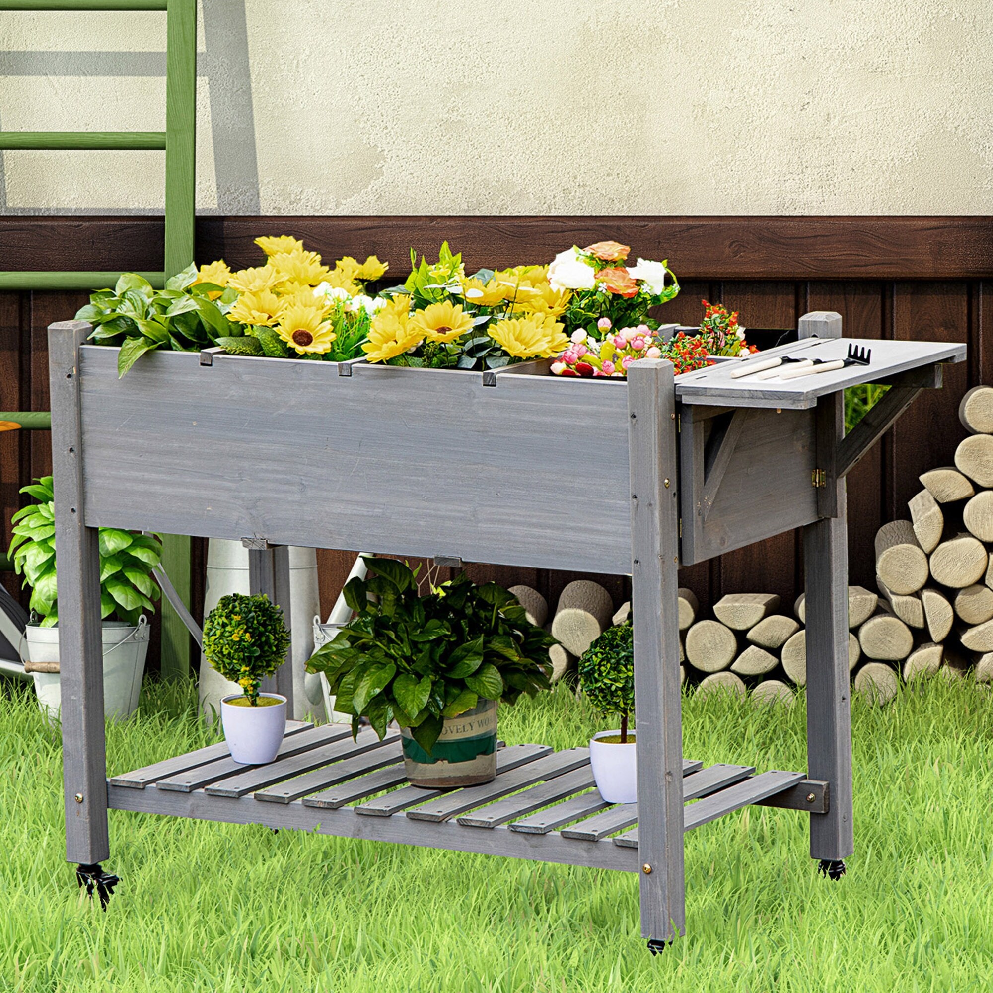 plants mania　THE SIDE UP BOX Outsunny-49''-x-21''-x-34''-