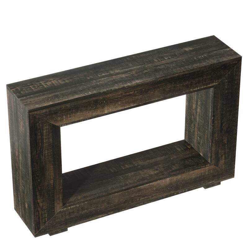 47" Farmhouse Console Table, Entryway Console Table with Storage Shelf for Living Room, Entrance