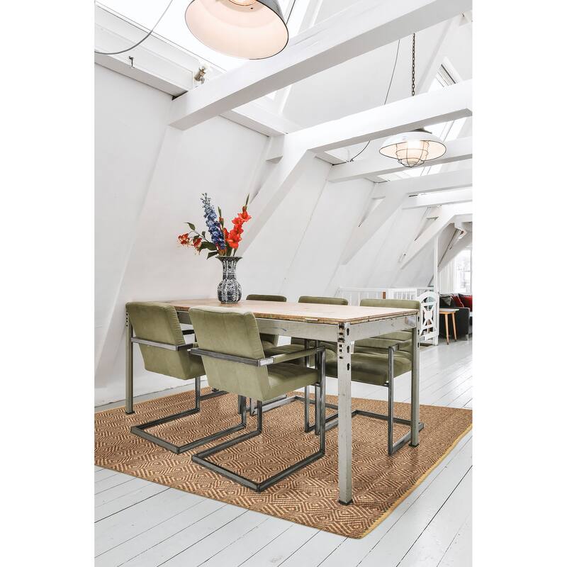 Nevada Brown Kilim 5'2" x 7'4" - 5'2 x 7'4