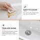 preview thumbnail 8 of 14, MorningGlow 33 in. Undermount/Drop-In Single Bowl White Fireclay Workstation Kitchen Sink with Accessories