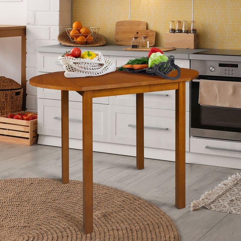 Wings Solid Wood Dining Room Drop Leaf Table - 39.25"W x 23.25"D x 29"H