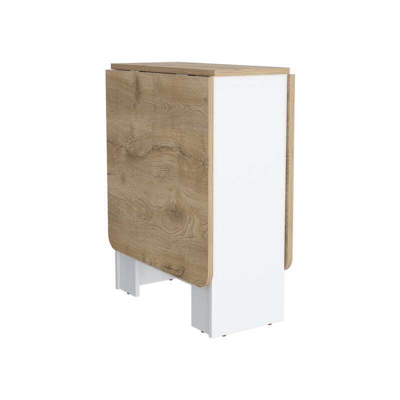 Folding Table Space-Saving with Compact Design, White - Living Room