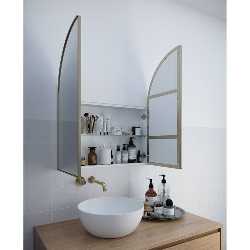 Stainless Steel Arch Medicine Cabinet